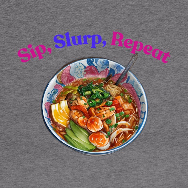 Ramen Sip Slurp Vintage Japan Since Japanese by Flowering Away